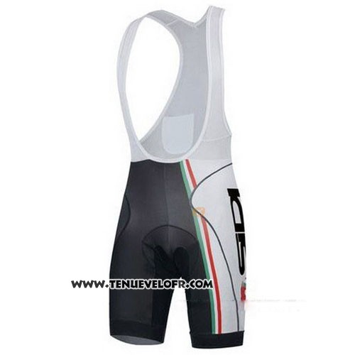 2014 Maillot Ciclismo Castelli SIDI Blanc et Noir Manches Courtes et Cuissard